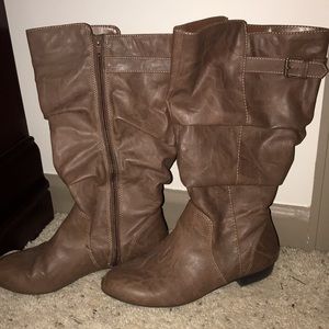 Lower East Side Brown Leather Boots